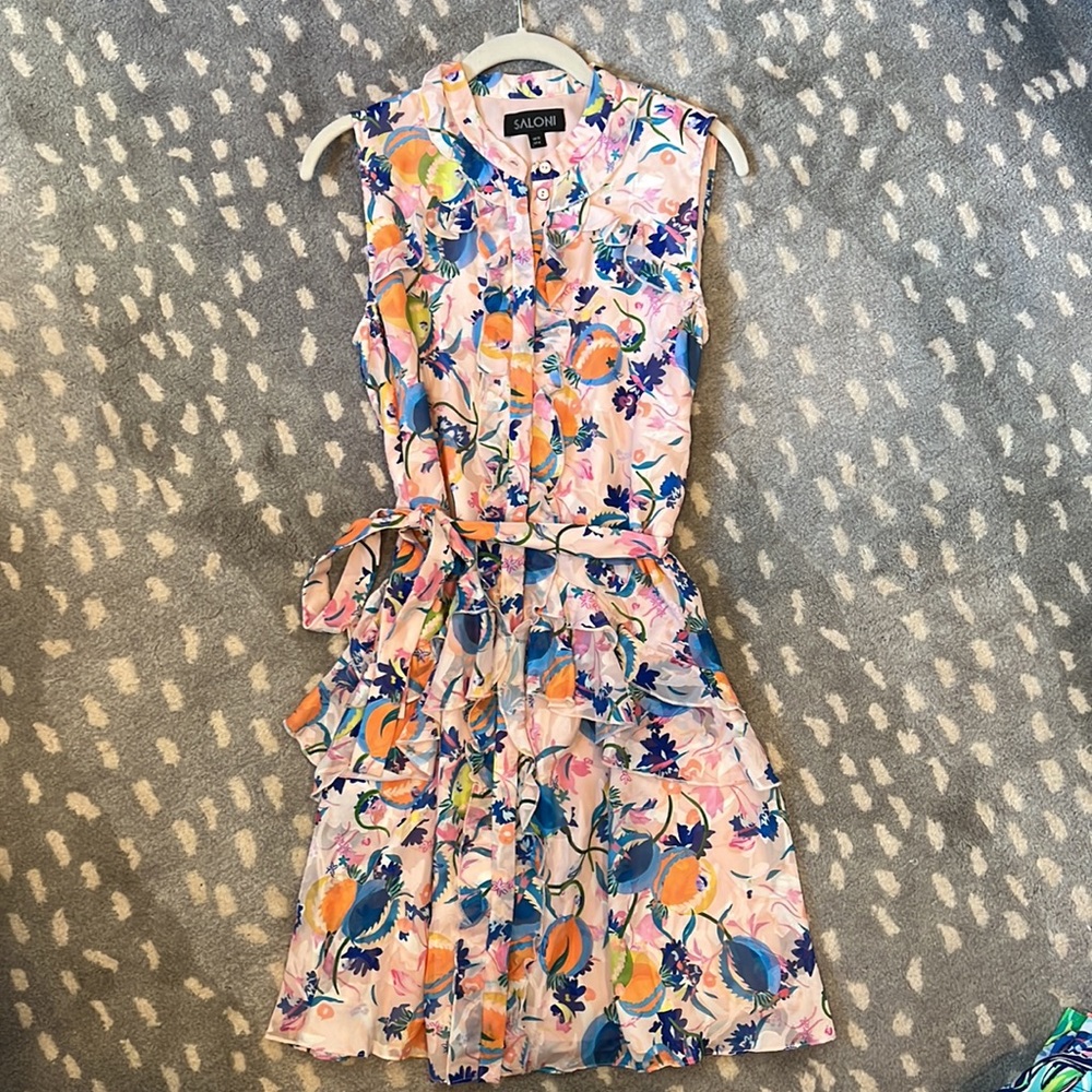 Saloni Tilly Ruffle-B Dress in size 6 EUC